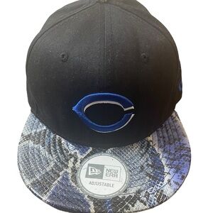 Cincinnati Red’s Adjustable Cap, Black Snakeskin